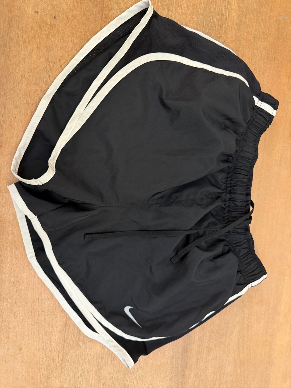 Nike Black Athletic Shorts with White Trim